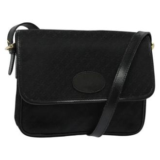 Loewe Pre-owned Canvas shoulder-bags - Dames - Pre-owned - Zwart - Maat: ONE Size