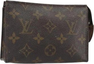 Louis Vuitton Pre-owned Poche Toilette 15 Pouch - Dames - Vintage Clutch - Bruin - ONE Size - Leer - Vintage