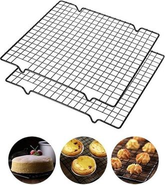 OEM Rejillas Para Pasteles Con Patas Estables, Enfriador De Pasteles, Horneado, Asado, Enfriamiento, Enfriador De Pasteles (40 X 25 X 2 Cm)