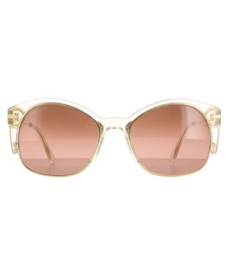 Serengeti Eyewear Semi Rimless Womens Gold Champagne Polarized Drivers Gradient Vinita - One Size