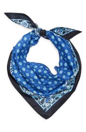 BCBGeneration Block Print Triangular Scarf in Blue at Nordstrom Rack