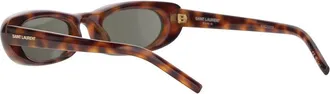 Saint Laurent A003CX Leopard Cat-Eye Sunglasses - Brown