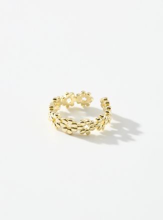 Simons Womens Flower open toe ring