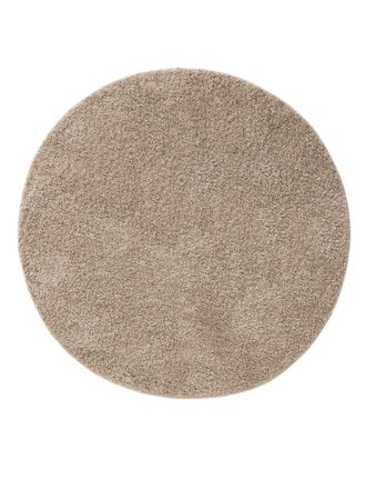 benuta Alfombra pelo largo beige d 120 redondo