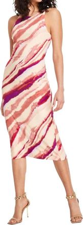 Rachel Roy Printed Midi Dress In Multicoloured