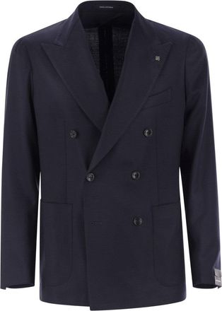 Tagliatore Double-Breasted Virgin Wool Jacket