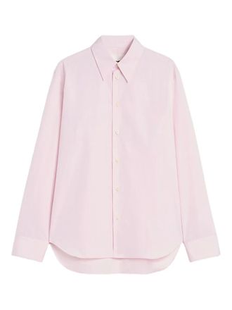 Jil Sander button-up long-sleeve poplin shirt - Pink