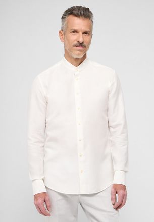 Eterna Langarmhemd ETERNA SLIM FIT, Herren, Gr. 41, Normalgr&ouml;ssen, champagner, Twill, 59% Baumwolle, 41% Leinen, schmal, Manschette, Hemden Langarmhemd, EASY