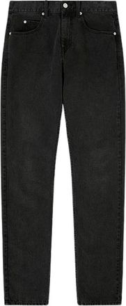 Isabel Marant Five-pocket Straight Jeans - Heren - Regular Fit Jeans - Zwart - W30 - Katoen - Jeans