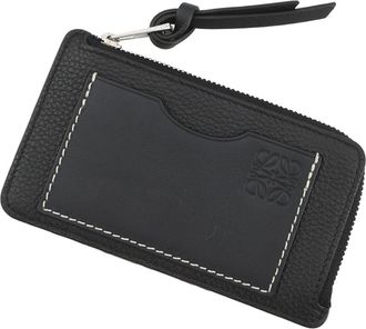 Loewe Black Leather Coin Purse/Coin Case (Pre-Owned)