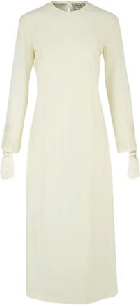 Zeus + Dione Maxi-jurk met kwastje - Beige