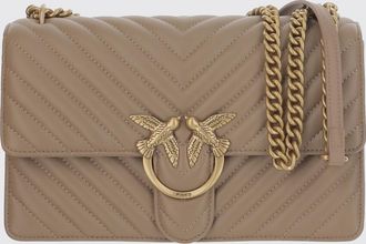 Pinko Borsa Love One Classic Medium Pinko in nappa matelassé chevron