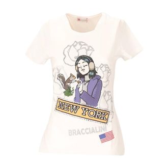 Braccialini Savannah T-shirt - Dames - Tops - Wit - Maat: XS Katoen