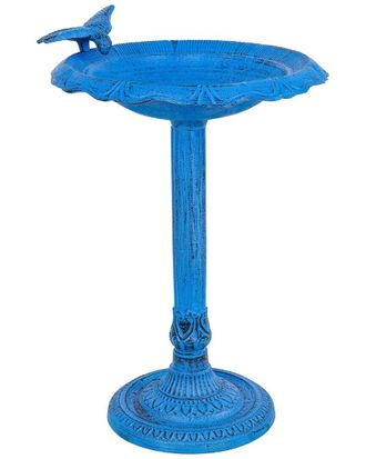 Sunnydaze Garden Visitor Cast Metal Bird Bath