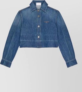 Givenchy denim cropped shirt jacket