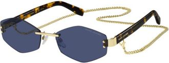 Marc Jacobs MARC 496/S AIR LKS/KU Womens Sunglasses Gold Size 57