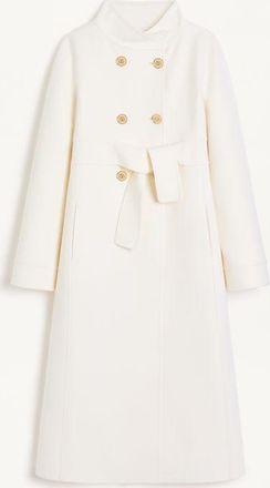 Valentino Cappotto In Compact Drap Donna AVORIO 36