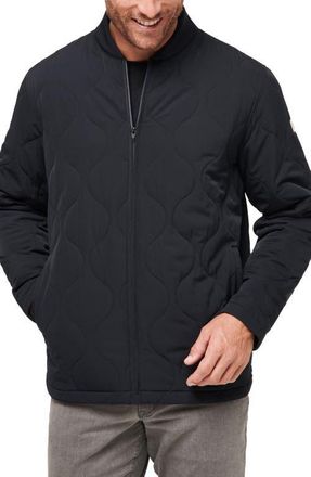 Travis Mathew Come What May Quilted Jacket in Black at Nordstrom, Size Xx-Large