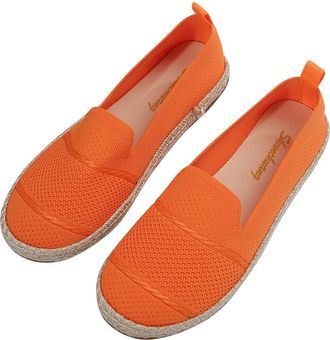 Generic BVEBJDX Womens Espadrille Flats Shoes Clearance Ladies Closed Toe Slip On Flat Sandals Hollow Out Knitted Hessian Shoe Summer Breathable Loafers Round