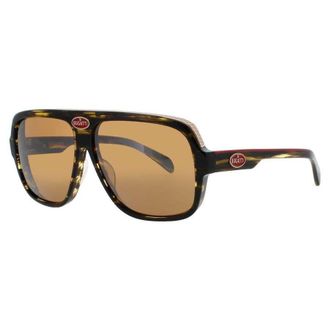 Bugatti Mens Brown Rectangular Sunglasses 06DT