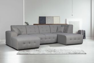 HOME AFFAIRE Wohnlandschaft »Nosia U-Form« incl. 2 Zierkissen, mit feiner Steppung