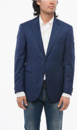 Corneliani CODE Virgin Wool Blazer with Peack Lapel size 50