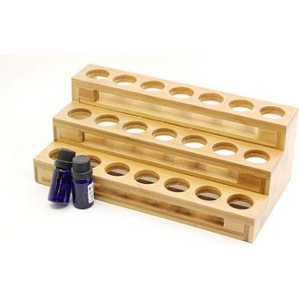 OEM Estante Para Almacenar Aceites Esenciales, 3 Niveles Para Frascos De 30 Ml, Madera De Bamb&uacute;