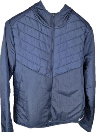 Nike Mens Light puffer Jacket Sport Blue Therma Fit Repel Synthetic Fill Running Sports Mens Blue Size Medium M