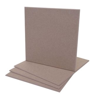 Hhg Hhg - Lote De 4 Paneles Ac&uacute;sticos De Pared 572, Paneles Ac&uacute;sticos De Pared, Fonoabsorbentes 1m&sup2; Superficie 50x50cm, Marr&oacute;n Claro