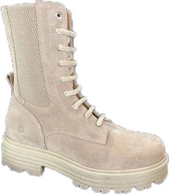 Beberlis Stijlvolle Laarzen - Dames - Veterlaarzen - Beige - 37 EU - Schoenen