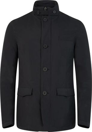 Herno Jas met hoge kraag - Heren - Zomerjassen - Zwart - S - Polyester - Jassen