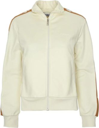 Autry Trainingsjack met klavermotief en rits - Heren - Vesten met rits - Beige - L - Hoodies & sweatvesten