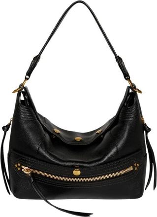 Jerome Dreyfuss Lucky Hobo - Dames - Schoudertassen - Zwart - ONE Size - Katoen - Tassen