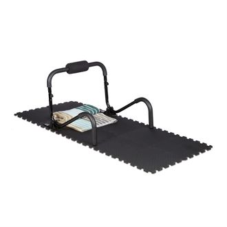 Relaxdays Relaxdays - 96 Suelos Goma Eva Amortiguadores Para Aparatos De Gimnasio, Espuma Eva, 1 X 30 X 30 Cm, Grosor 1 Cm, 8,6 M&sup2;, Negro