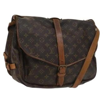 Louis Vuitton Tweedehands Canvas Louis Vuitton tassen - Dames - Pre-owned - Bruin - Maat: ONE Size Leer
