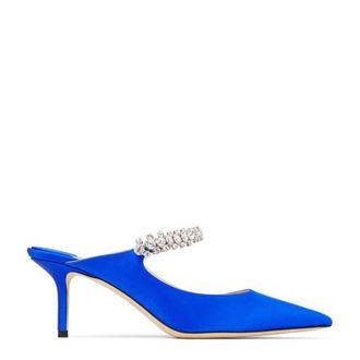 Jimmy Choo London Bing 65 Womens Ultraviolet Mule Heels, Brand Size 34.5 ( US Size 4.5 )