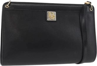 Dior Pre-owned Vintage Shoulder Bag - Dames - Vintage Schoudertas - Zwart - ONE Size - Leer - Vintage
