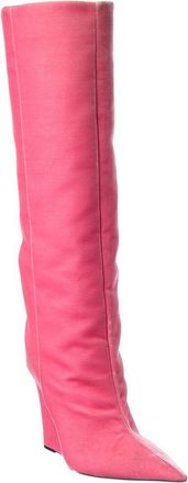 Jimmy Choo London Blake 110 Velvet Wedge Knee-High Boot
