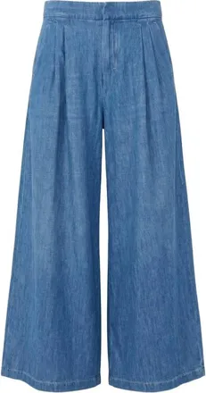 Max Mara Broeken, Dames, Blauw, XS, Katoen, Lange broek S