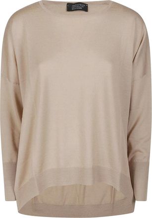 Aragona Truien & Vesten, Dames, Beige, M, Wol, D3102Tf Ronde Hals Trui