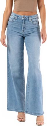Hidden Jeans Nori High Waist Wide Leg Jean In Blue