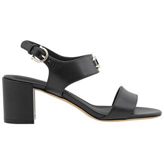 Ferragamo Gancini-Plaque Leather Sandals