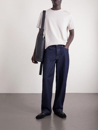 A.P.C. Logo-Embroidered Cotton-Jersey T-Shirt