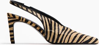 H&M Hohe Slingpumps aus Leder - White