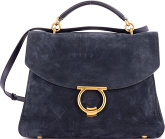 Ferragamo Margot Satchel Suede Large