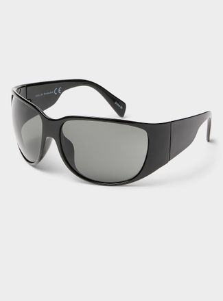 Simons Womens Clover enveloping rectangular sunglasses