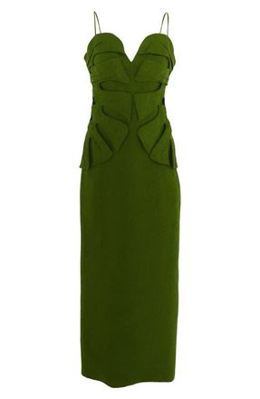 Farm Rio Monstera Leaf Sleeveless Dress in Green at Nordstrom, Size Xx-Small