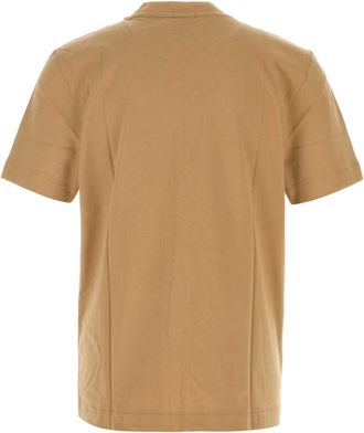 HUGO BOSS Logo-Embroidered Cotton T-Shirt - Beige