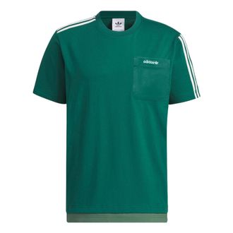 adidas Adicolor Short Sleeve T-Shirt Green IU4811