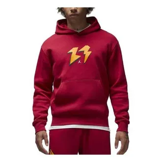 Nike Jordan Air Jordan Flight MVP Fleece Pullover Hoodie Red FB7021-619